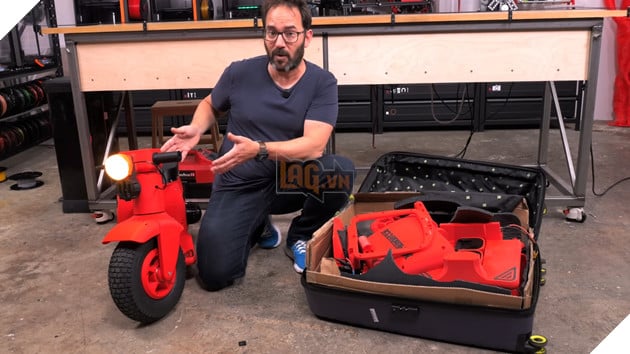 Kỹ sư chia sẻ miễn phí thiết kế xe máy điện in 3D có thể tháo rời, xếp gọn vừa một chiếc vali 2