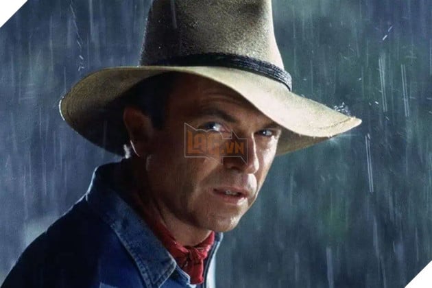 Hình ảnh về diễn viên Sam Neill trong phim "Jurassic Park".