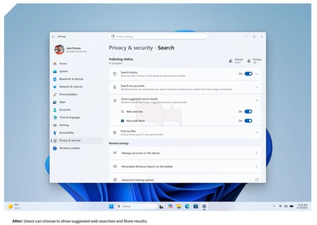 Microsoft nâng cấp Windows Search trên Windows 11, loại bỏ quảng cáo và cải thiện khả năng tìm kiếm 2