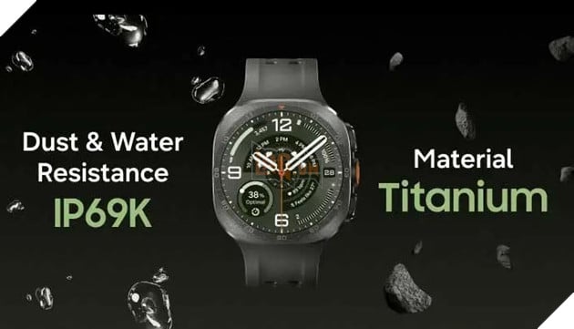 Galaxy Watch Ultra 2 lộ ảnh quảng cáo cận ngày ra mắt, hé lộ màn hình 5.000 nit và chuẩn IP69K 3