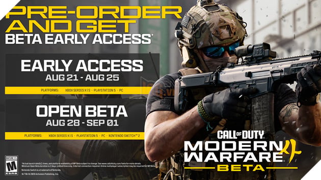 Call of Duty: Modern Warfare 4 Công Bố Thời Điểm Bắt Đầu Open Beta 2