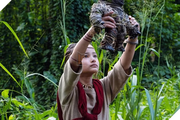 Hình ảnh về nữ diễn viên Kaylee Hottle vai Jia trong phim "Godzilla vs. Kong".