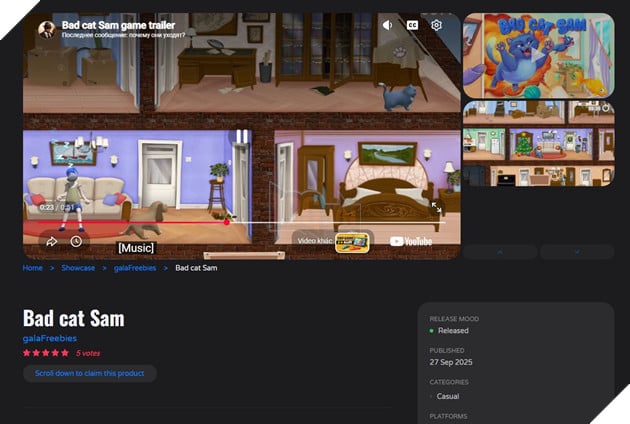 Nhận Ngay Neighbour From Hell Phiên Bản Mèo Trên Indie Gala 2