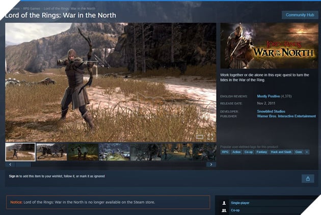 Lord of the Rings: War in the North Bất Ngờ Hé Lộ Khả Năng Quay Trở Lại 3
