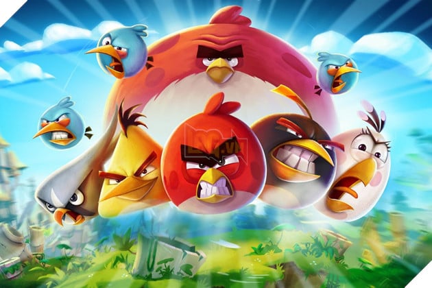 Hình ảnh về game Angry Birds.