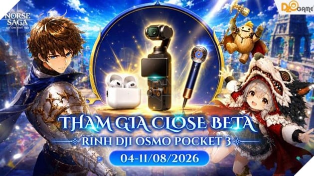 Gia Nhập Closed Beta Norse Saga: Cửu Giới Thức Tỉnh, Săn DJI Osmo Pocket 3 Ngay Hôm Nay