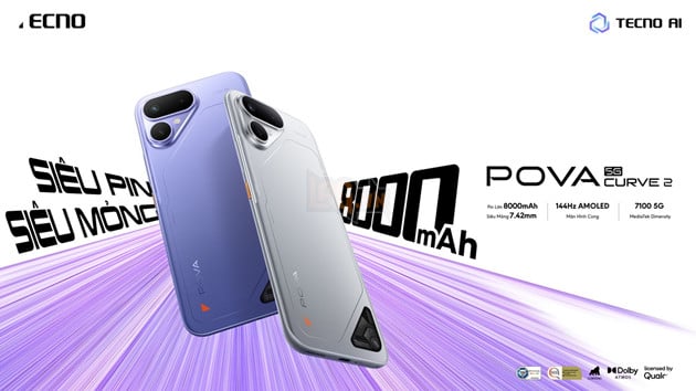 TECNO POVA CURVE 2 5G “SIÊU PIN SIÊU MỎNG 8000mAh” CHÍNH THỨC RA MẮT TẠI VIỆT NAM