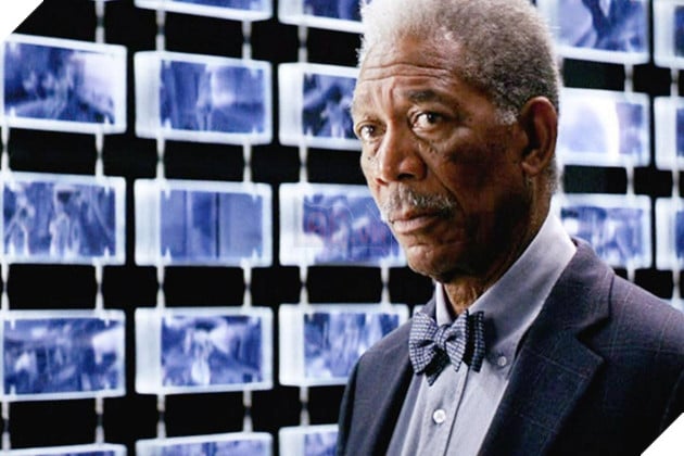 Hình ảnh về sao nam Morgan Freeman trong phim The Dark Knight.