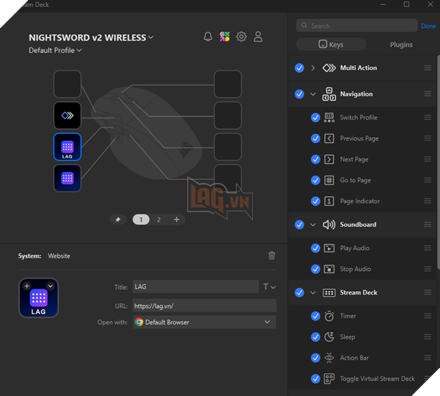 Review Corsair NIGHTSWORD v2 WIRELESS SD : Khi chuột gaming trở thành trung tâm điều khiển 8