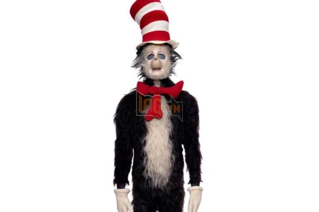 Hình ảnh về bộ trang phục nguyên bản của Mike Myers trong The Cat in the Hat.