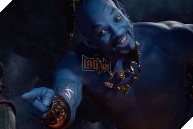 Hình ảnh Thần Đèn do diễn viên Will Smith thủ vai.
