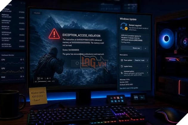 Windows 11 gặp lỗi mới sau Patch Tuesday, khiến nhiều game bị crash và PC tự khởi động lại 2