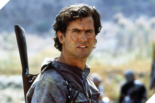 Hình ảnh về sao nam Bruce Campbell trong phim "Evil Dead".