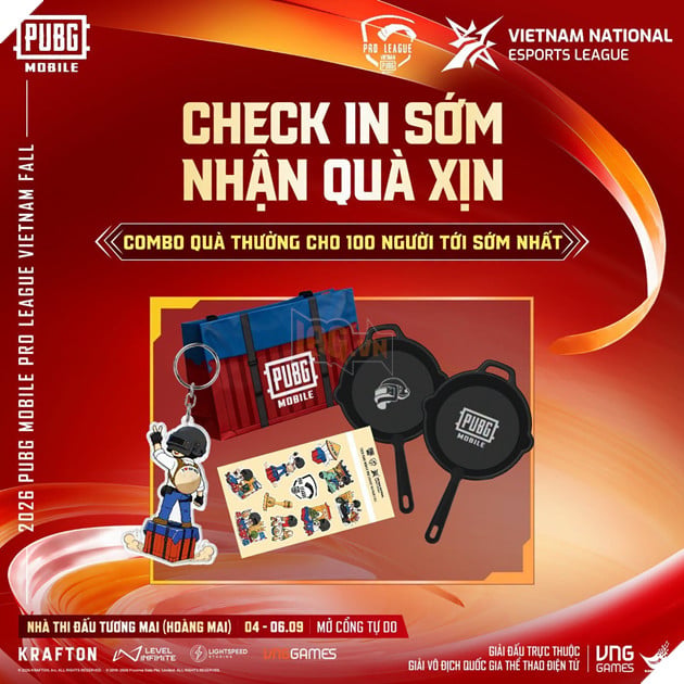 Hà Nội Đăng Cai Chung Kết Tổng Giải Đấu 2026 PUBG Mobile Pro League Vietnam Fall 6