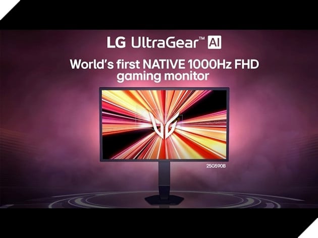 LG ra mắt màn hình gaming 1.000Hz đầu tiên ở 1080p, giá gần 1.000 USD