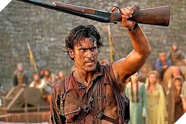 Hình ảnh về Bruce Campbell thời đóng trong tác phẩm "Evil Dead".