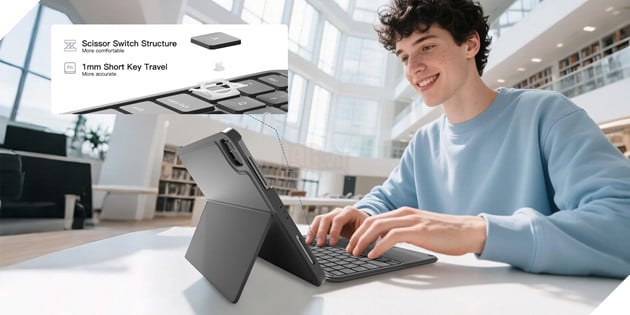 Inateck AceTouch: Ốp bàn phím iPad nhẹ, linh hoạt cho học tập và công việc 3