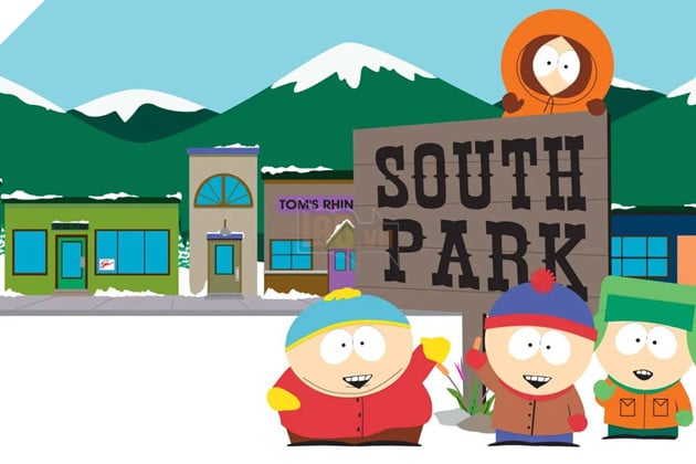 Hình ảnh về series nổi tiếng "South Park".