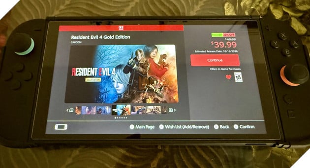 Nintendo Switch 2 Chuẩn Bị Đón Nhận Thêm 3 Trò Chơi Resident Evil 3