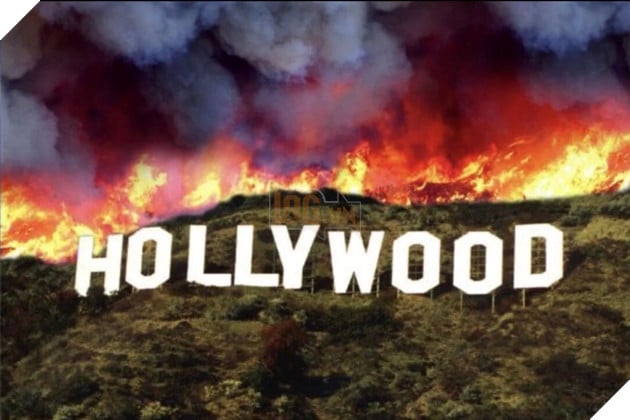 Hình ảnh về biểu tượng Hollywood trong bộ phim The Day After Tomorrow.