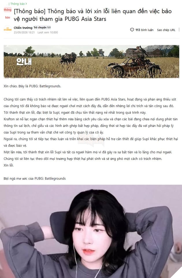 PUBG: Krafton Đưa Ra Thông Báo Chính Thức Về Sự Cố Tại PUBG Asia Stars 2026 4