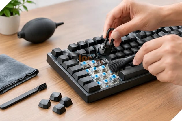 Dùng máy sấy tóc 2000W để bóc sticker, game thủ làm chảy phím laptop mới mua 2