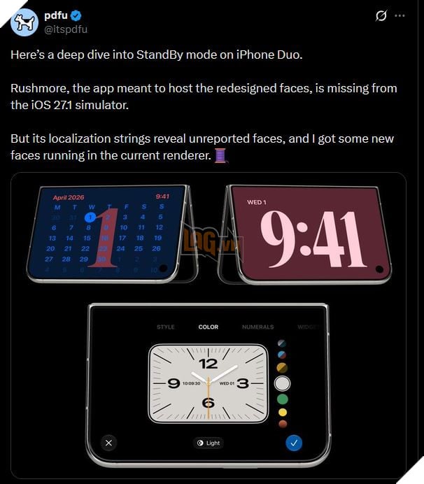 iPhone Duo lộ thêm 5 giao diện màn hình chờ chưa được Apple công bố 2