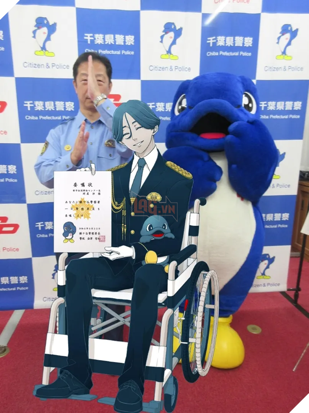 Nhân vật Wataru Meguriya trong game Urban Legend Dismantlement Center được bổ nhiệm làm Cảnh sát trưởng danh dự tại tỉnh Chiba: Lan tỏa thông điệp bài trừ tin giả trên không gian mạng 3