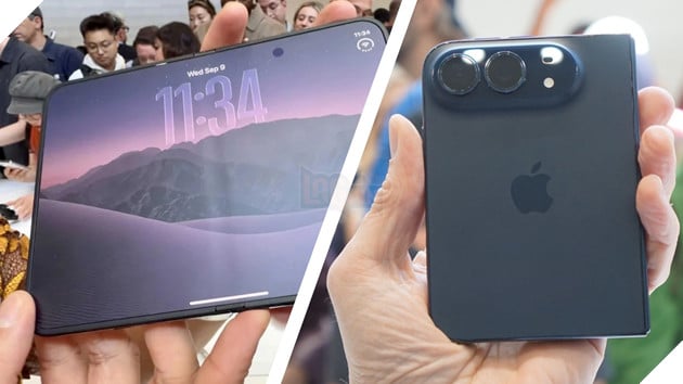 iPhone Duo có lớp màn hình gập thay thế được để hạn chế nếp gấp