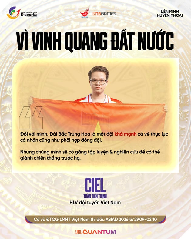 ASIAD 20: HLV Đội Tuyển Quốc Gia LMHT Việt Nam Tin Vào Khả Năng Đoạt Huy Chương Bạc 2