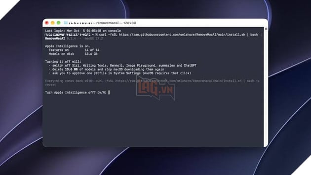 macOS 27 khiến việc tắt Apple Intelligence khó hơn, công cụ này có thể giải phóng 12 GB dung lượng