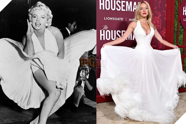 Hình ảnh về ngôi sao Marilyn Monroe và Sydney Sweeney.