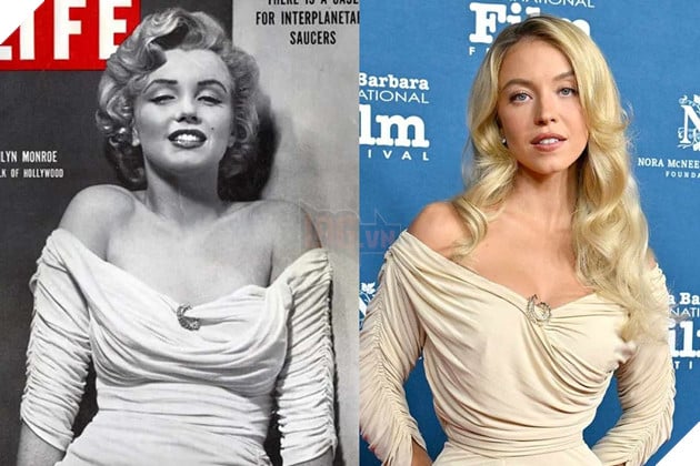 Hình ảnh về diễn viên Marilyn Monroe and Sydney Sweeney.