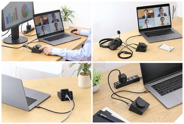 Elecom ra mắt dock USB-C 8 trong 1 tích hợp núm xoay và phím macro