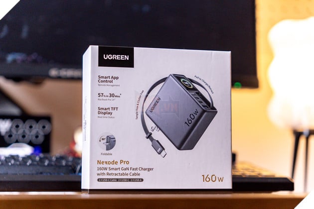 Đánh giá Ugreen Nexode Pro 160W: Bộ sạc GaN tích hợp cáp USB-C, màn hình thông minh tiện lợi