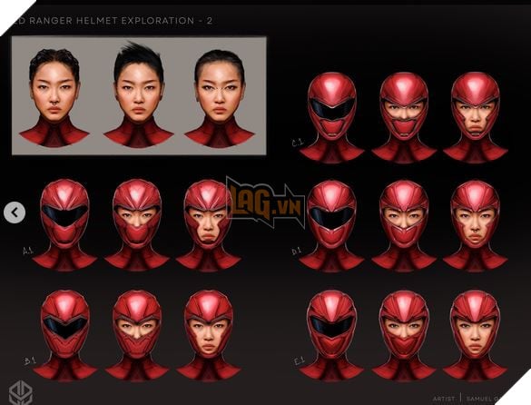Concept art Power Rangers của Netflix được công bố, hé lộ nữ Red Ranger 3
