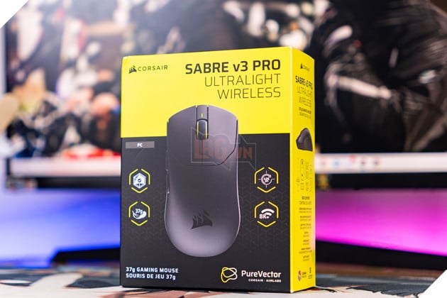 Review Corsair Sabre V3 Pro UltraLight Wireless: Chuột gaming siêu nhẹ với công nghệ Pure Vector giúp game thủ aim 'dính' như keo