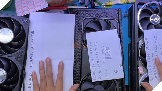 Kỹ thuật viên tiếp nhận 8 card RTX 4090 và RTX 5090 bị chảy đầu nối nguồn chỉ trong 2 ngày