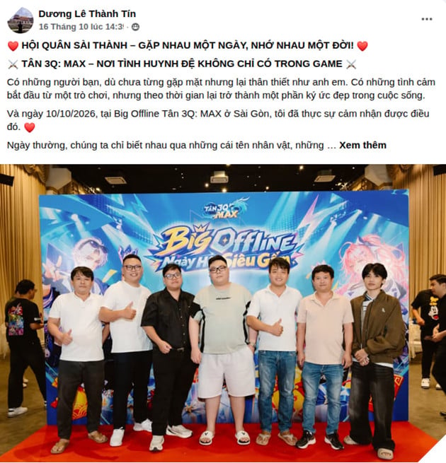 Cộng Đồng Tân 3Q: MAX “Xôm” Từ Online Đến Offline, Game Thủ Chống Nạng Vẫn Quyết Tâm Đi Hội Ngộ 5