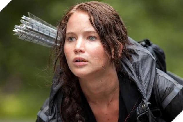Hình ảnh về nữ diễn viên Jennifer Lawrence  trong "The Hunger Games".